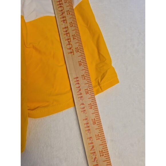 PatPat Men’s XL Blue White Yellow Colorblock Swim Trunks Board Shorts - Picture 8 of 9